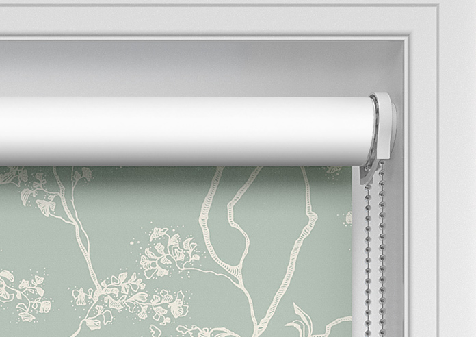 Cherry Blossom, Pastel Green - Twist&Fit Roller Blind - Image 11